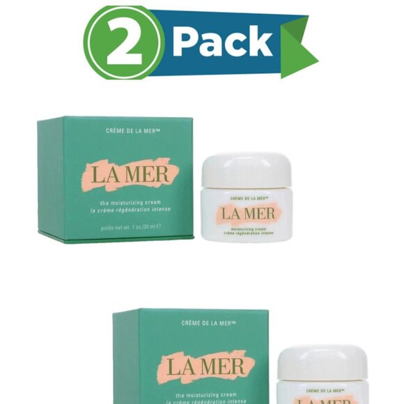 La Mer The Moisturizing Cream 1oz NEW in Box Deep Hydration  Radiance pack of  2 - Picture 1 of 3